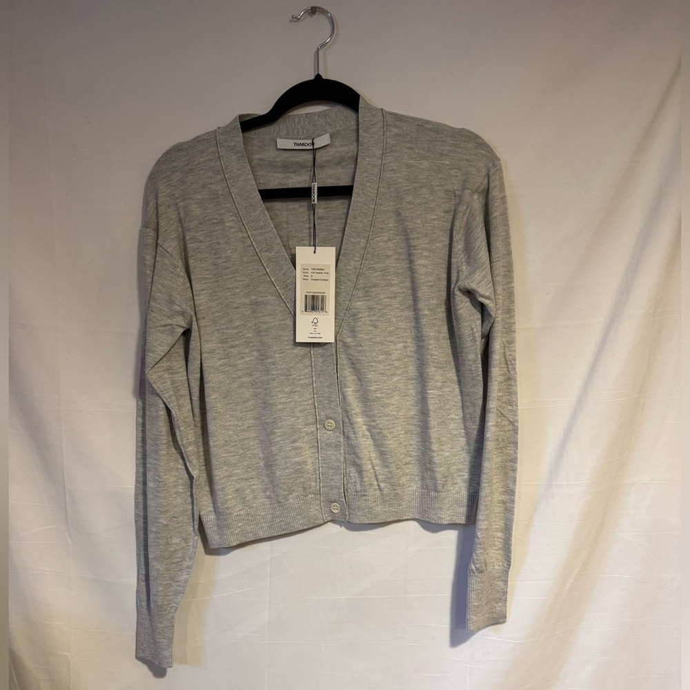 Thakoon light cotton mix cropped  cardigan